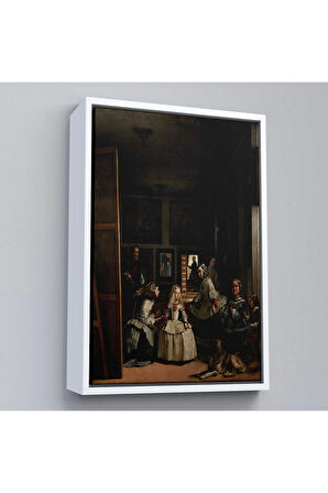 Ahşap Çerçeveli Diego Velázquez - Nedimeler Tablosu - Las Meninas-7349