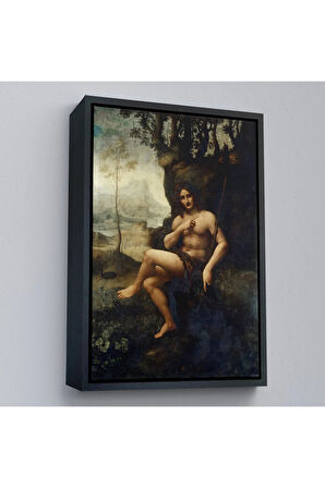 Ahşap Çerçeveli LeoTTÇ.KNVdo Da Vinci - Francesco Melzi - Bacchus Tablo-7351