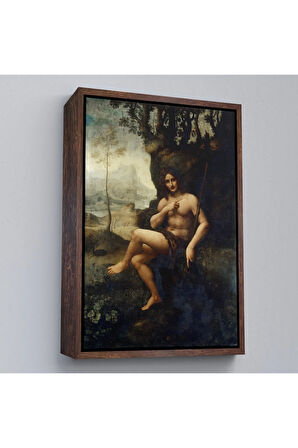 Ahşap Çerçeveli LeoTTÇ.KNVdo Da Vinci - Francesco Melzi - Bacchus Tablo-7351