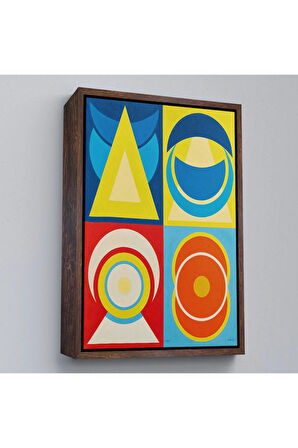 Ahşap Çerçeveli Auguste Herbin - Lune I Tablo-7358