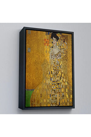 Ahşap Çerçeveli Gustav Klimt - Adele Bloch-Bauer I'İn Portre Tablosu-7378