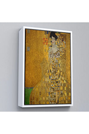 Ahşap Çerçeveli Gustav Klimt - Adele Bloch-Bauer I'İn Portre Tablosu-7378