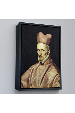 Ahşap Çerçeveli Gaspar De Borja Ve Velasco Kardinal Hazretleri İspanya Toledo Başpiskoposu Tablo-7379