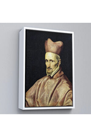 Ahşap Çerçeveli Gaspar De Borja Ve Velasco Kardinal Hazretleri İspanya Toledo Başpiskoposu Tablo-7379