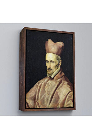 Ahşap Çerçeveli Gaspar De Borja Ve Velasco Kardinal Hazretleri İspanya Toledo Başpiskoposu Tablo-7379