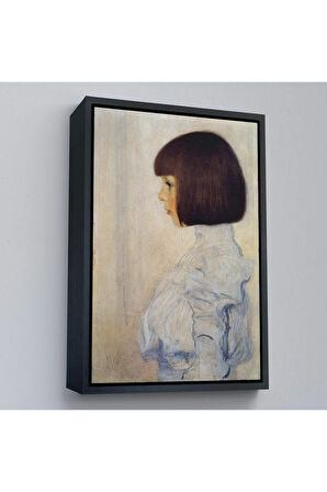 Ahşap Çerçeveli Gustav Klimt - Helene Klimt'İn Portresi Tablo-7380