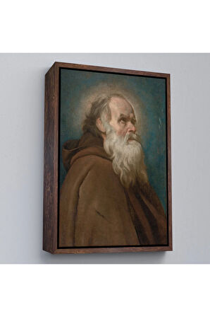 Ahşap Çerçeveli Diego Velázquez - San Antonio Abad Başhahip Tablosu-7385