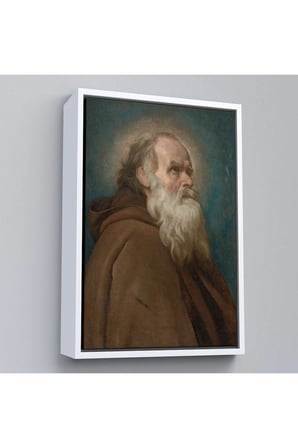 Ahşap Çerçeveli Diego Velázquez - San Antonio Abad Başhahip Tablosu-7385