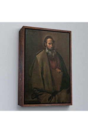 Ahşap Çerçeveli Diego Velázquez - Aziz Paul Tablo-7389