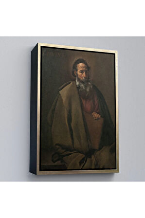Ahşap Çerçeveli Diego Velázquez - Aziz Paul Tablo-7389