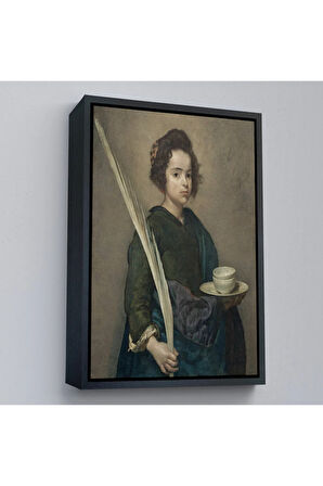 Ahşap Çerçeveli Diego Velazquez - Aziz Rufina Tablo-7390