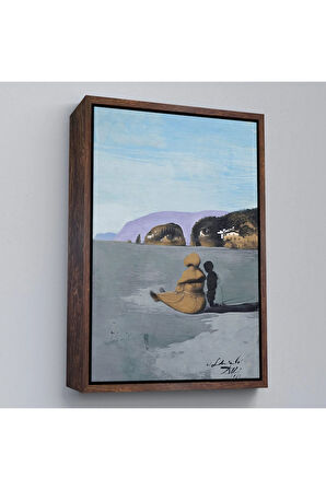 Ahşap Çerçeveli Salvador Dali - Adolescence Tablo-7391
