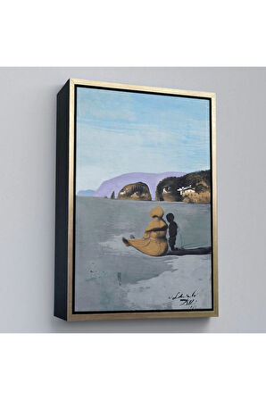 Ahşap Çerçeveli Salvador Dali - Adolescence Tablo-7391