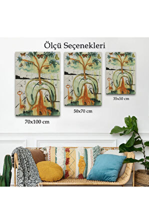 Salvador Dali - Alice Harikalar Diyarında Çılgın Bir Çay Partisi Tablo-7392