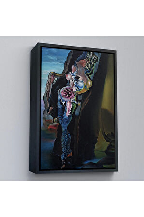 Ahşap Çerçeveli Salvador Dali - Gradiva Tablo-7395