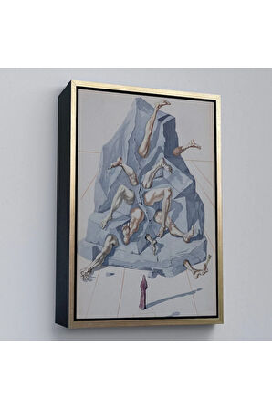 Ahşap Çerçeveli Salvador Dali - İlahi Komedya Tablosu-7401