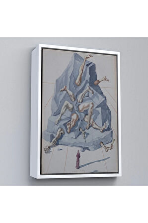 Ahşap Çerçeveli Salvador Dali - İlahi Komedya Tablosu-7401