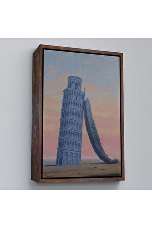 Ahşap Çerçeveli Rene Magritte - Yolculuk Hatırası Tablo-7409