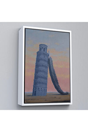 Ahşap Çerçeveli Rene Magritte - Yolculuk Hatırası Tablo-7409