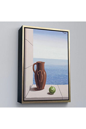 Ahşap Çerçeveli Rene Magritte - Stimülasyon Hedefi Tablosu-7412
