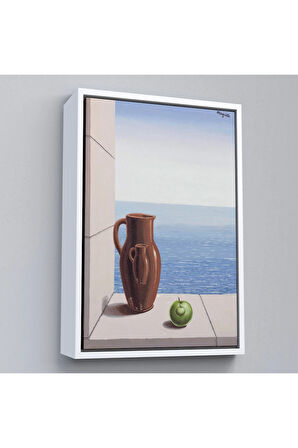 Ahşap Çerçeveli Rene Magritte - Stimülasyon Hedefi Tablosu-7412