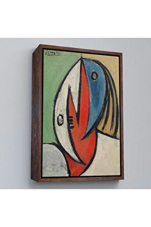Ahşap Çerçeveli Joan Miro - Gerçeküstü Soyut Tablo-7416
