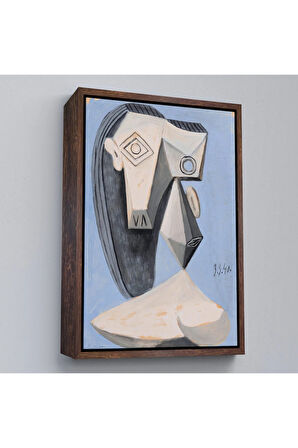 Ahşap Çerçeveli Pablo Picasso - Gerçeküstü Kadın Tablo-7418