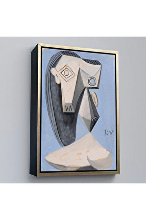 Ahşap Çerçeveli Pablo Picasso - Gerçeküstü Kadın Tablo-7418