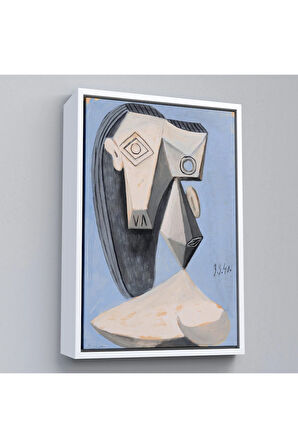 Ahşap Çerçeveli Pablo Picasso - Gerçeküstü Kadın Tablo-7418
