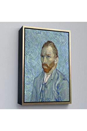Ahşap Çerçeveli Vincent Van Gogh Otoportre Tablo-7446