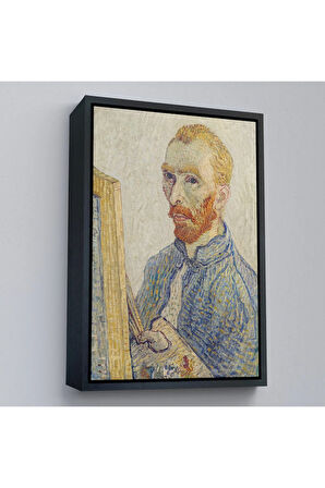 Ahşap Çerçeveli Vincent Van Gogh - Otoportre Tablo-7457