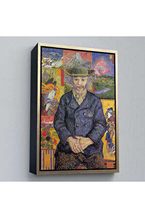 Ahşap Çerçeveli Vincent Van Gogh - Père Tanguy’Un Portresi Tablo-7459