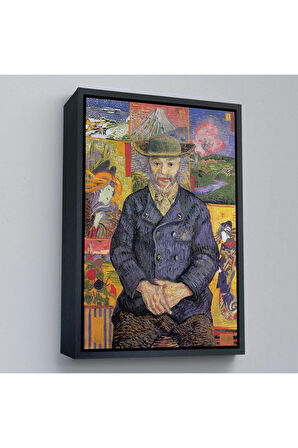 Ahşap Çerçeveli Vincent Van Gogh - Père Tanguy’Un Portresi Tablo-7459