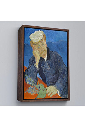 Ahşap Çerçeveli Vincent Van Gogh - Doktor Paul Gachet Tablo-7467