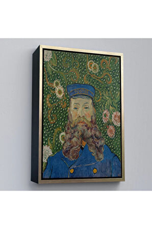 Ahşap Çerçeveli Vincent Van Gogh - Joseph Roulin'İn Portresi Tablo-7479
