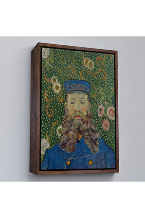 Ahşap Çerçeveli Vincent Van Gogh - Joseph Roulin'İn Portresi Tablo-7479