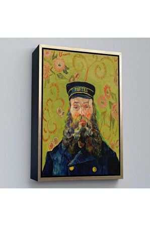 Ahşap Çerçeveli Vincent Van Gogh - Joseph Roulin'İn Portresi Tablo-7480