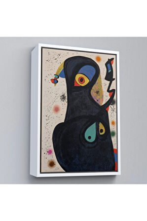 Ahşap Çerçeveli Citon Joan Miro - Vladimir Tablo-7484