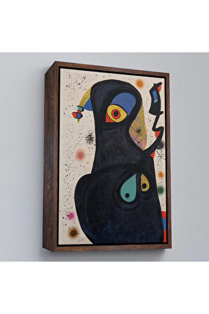Ahşap Çerçeveli Citon Joan Miro - Vladimir Tablo-7484