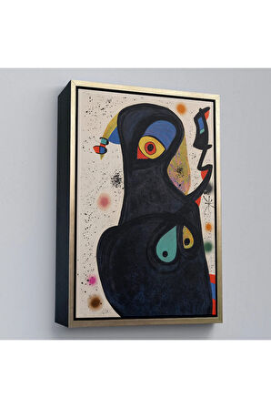 Ahşap Çerçeveli Citon Joan Miro - Vladimir Tablo-7484