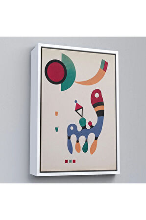 Ahşap Çerçeveli Vasiliy Kandinsky - 11 Resim Ve 7 Şiir Soyut Tablosu-7485