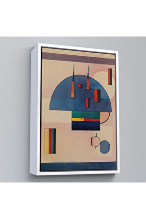 Ahşap Çerçeveli Vasiliy Kandinsky - Sakin Tablosu-7486