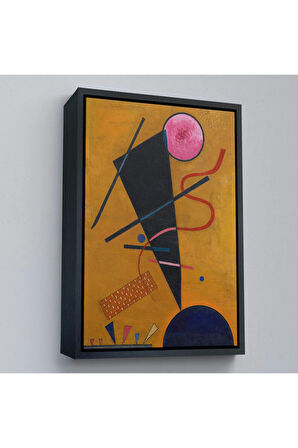 Ahşap Çerçeveli Vasily Kandinsky Beruhrung İletişim Tablosu-7487