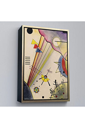 Ahşap Çerçeveli Verbindung Net Bağlantı Tablosu Wassily Kandinsky-7488