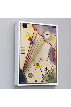 Ahşap Çerçeveli Verbindung Net Bağlantı Tablosu Wassily Kandinsky-7488