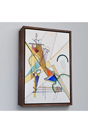 Ahşap Çerçeveli Wassily Kandinsky Gewebe Tablo-7493