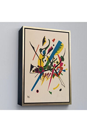 Ahşap Çerçeveli Wassily Kandinsky - Küçük Dünyalar Tablosu - Small Worlds-7495