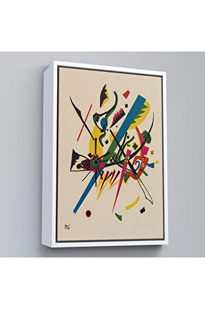 Ahşap Çerçeveli Wassily Kandinsky - Küçük Dünyalar Tablosu - Small Worlds-7495