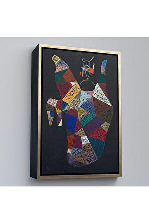 Ahşap Çerçeveli Wassily Kandinsky - İdam Edilen Ohne Titel Tablo-7497