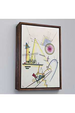 Ahşap Çerçeveli Wassily Kandinsky - Hassas Ruh Tablosu-7499